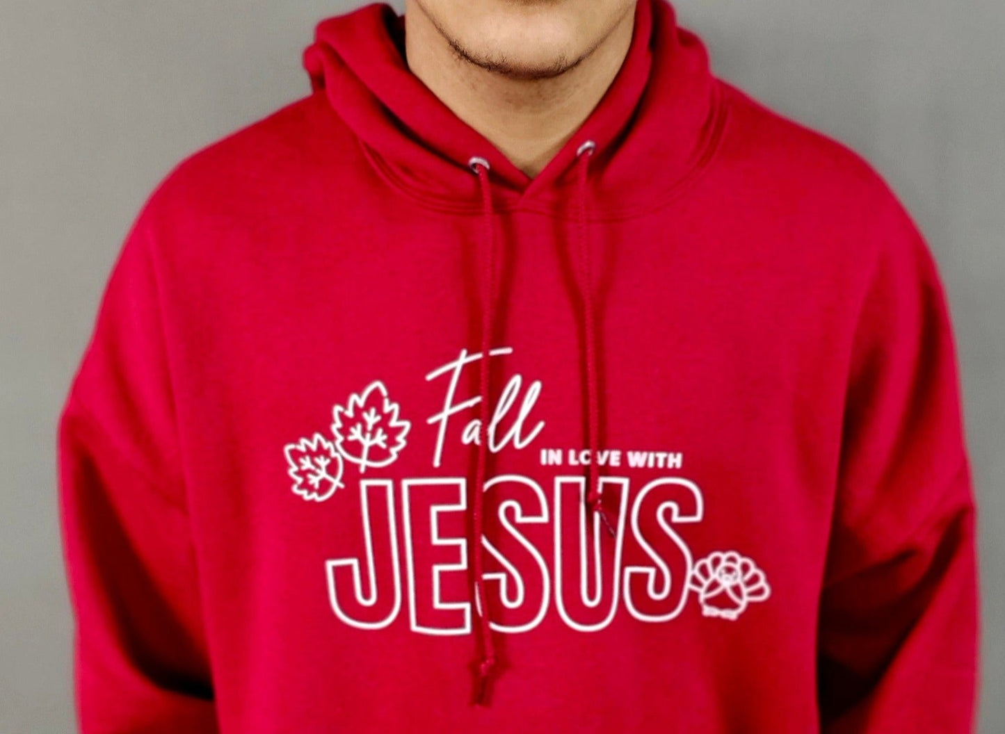 Limited Fall Edition: Hoodie - Fall in Love with Jesus "Cranberry Sauce"
