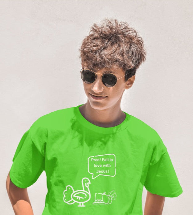 Limited Fall Edition: Unisex T-shirt - Fall in Love with Jesus "Granny Apple Pie"
