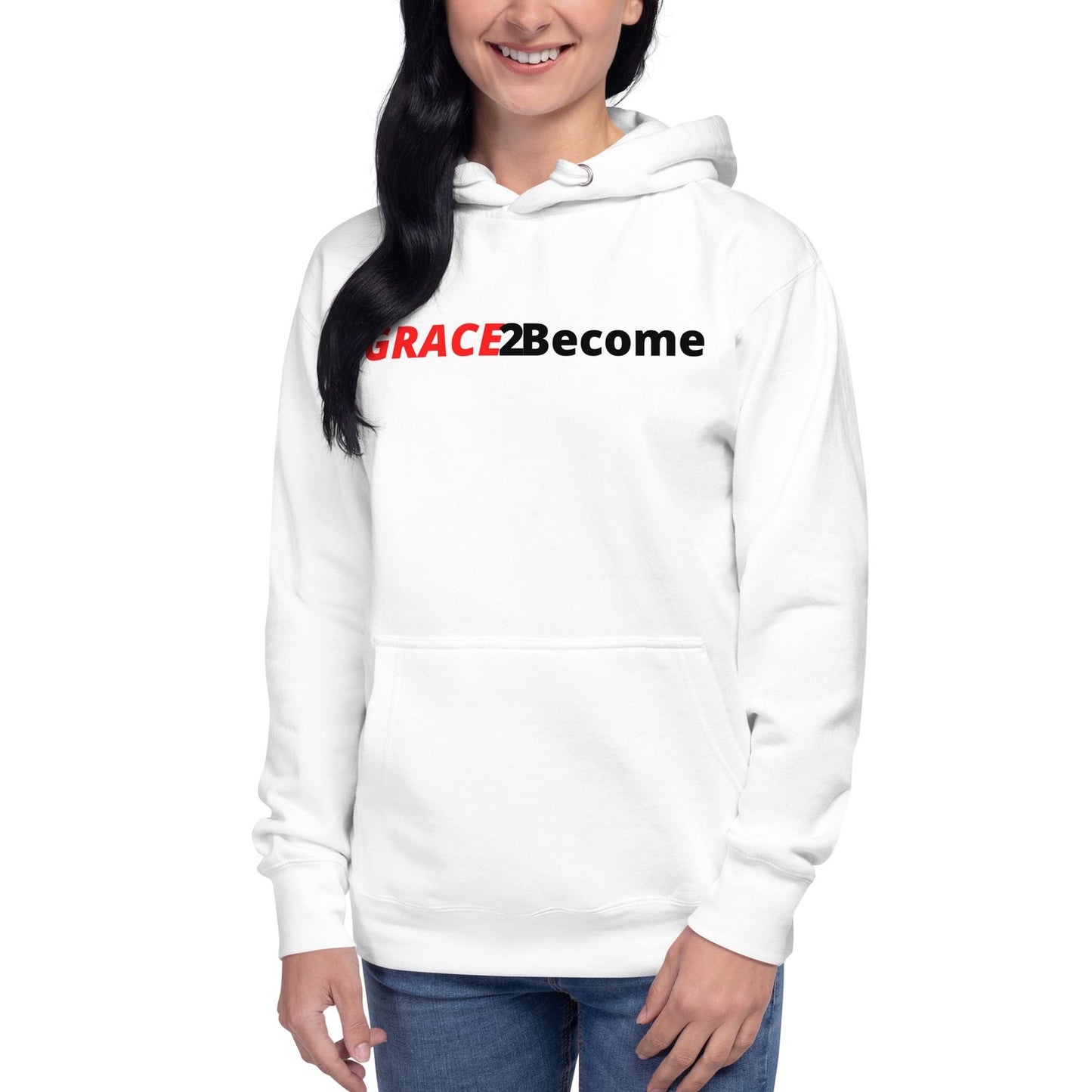 Unisex White Hoodie Logo